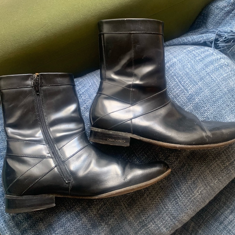 DSquared2 black ankle boots